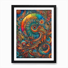 Psychedelic Painting 8 Art Print