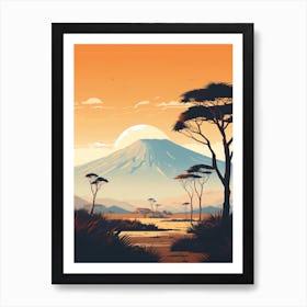 Mount Kilimanjaro Tanzania 2 Hiking Trail Landscape Art Print