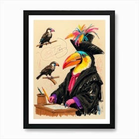 Toucans Art Print