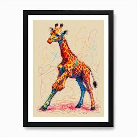 Default Draw Me A Giraffe Attempting Balletlegs Tangled Grace 0 Art Print