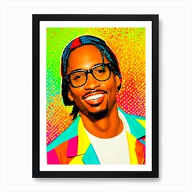 Lil Jon Colourful Pop Art Art Print