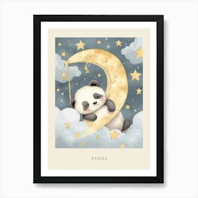 Sleeping Baby Panda 3 Nursery Poster Art Print