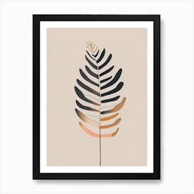 Fire Fern Simplicity Art Print