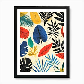 Tropical Leaves Art Print