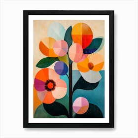 Abstract Flower Painting Art Print