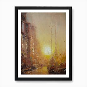 Morning city Art Print