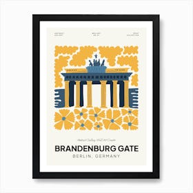 Brandenburg Gate Berlin Travel Matisse Style Art Print