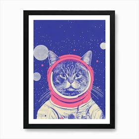 Cat In Space 3 Art Print