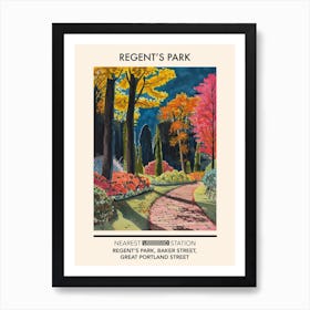 Regent S Park London Parks Garden 1 Art Print