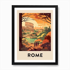 Vintage Travel Poster Rome 2 Art Print