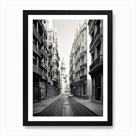 Valencia, Spain, Photography In Black And White 8 Art Print