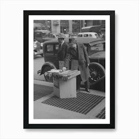 Scene On 7th Avenue Near 38th Street, New York City By Russell Lee Art Print