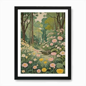 Flowers In The Woods Art Print