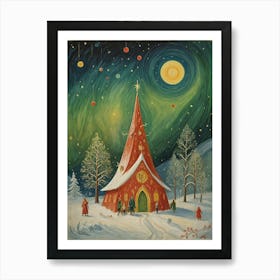 Festive Lights Art Print