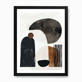 Abstract Black And White Poster