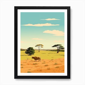 Zimbabwe 2 Travel Illustration Art Print