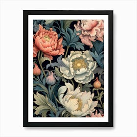 Peonies Wallpaper 5 Art Print