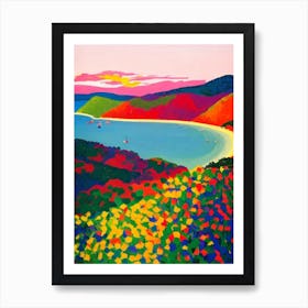 Whitsunday Islands National Park Australia Abstract Colourful Poster