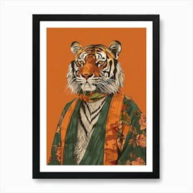 Tiger In Kimono Art Print