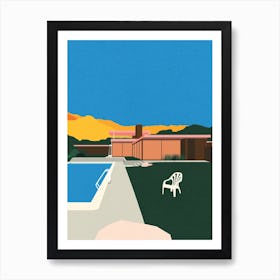 Kaufmann Desert House Poolside Art Print