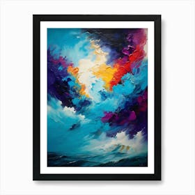 Blue Sky With Clouds Art Print