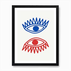 All Seeing Eye Illustration 1 Art Print