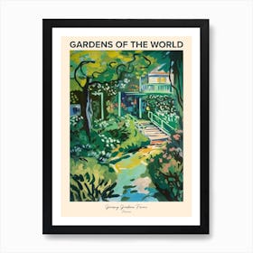 Giverny Gardens, France Gardens Of The World Poster Art Print