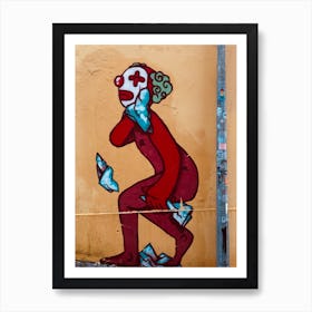 Red Clown Art Print