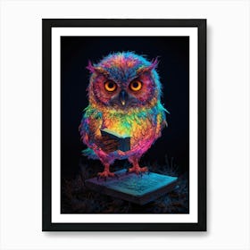 Colorful Owl 1 Art Print