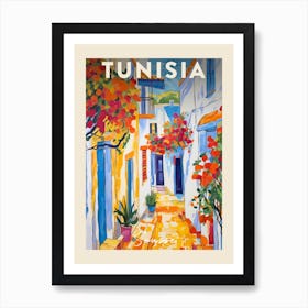 Sousse Tunisia 2 Fauvist Painting Travel Poster Art Print