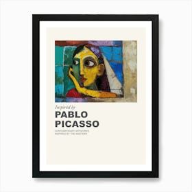 Museum Poster Inspired By Pablo Picasso 2 Art Print