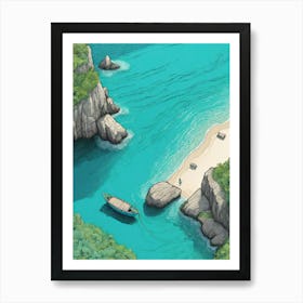 Boat On The Beach 8 Art Print