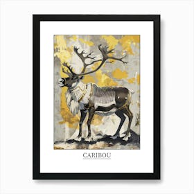 Caribou Precisionist Illustration 2 Poster Art Print