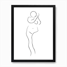 Standing Nude 6 Art Print