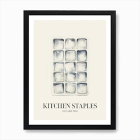 Kitchen Staples Ice Cube Tray Art Print