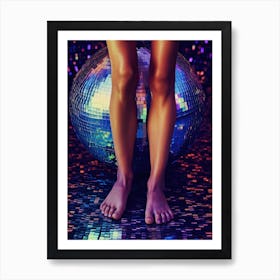 Bare Feet Disco Ball 1 Affiche