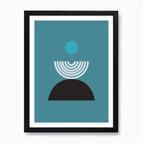 Mita Teal Fountain Art Print