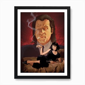 Pulp Fiction Tarantino Vega mia Art Print