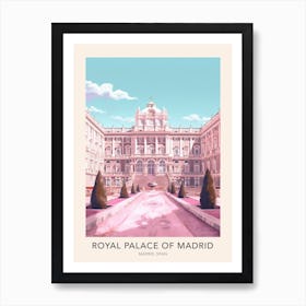 Royal Palace Of Madrid, Spain Travel Poster Art Print