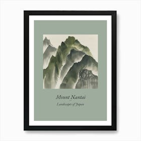 Landscapes Of Japan Mount Nantai 57 Art Print