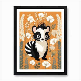 Baby Animal Illustration  Skunk Art Print