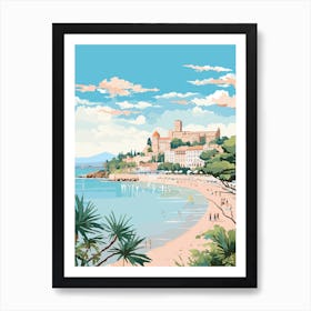 Cannes France 7 Illustration Art Print