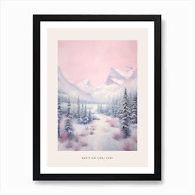 Dreamy Winter National Park Poster  Banff National Park Canada 4 Art Print