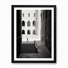 Perugia, Italy,  Black And White Analogue Photography  1 Art Print