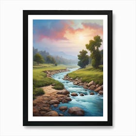 Landscape Painting 28 Art Print