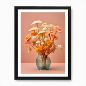 Mushroom Bouquet Still Life 2 Art Print