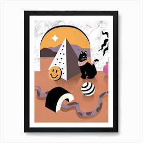 Kittycat Play Room Art Print