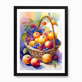 Basket Of Fruit 8 Art Print