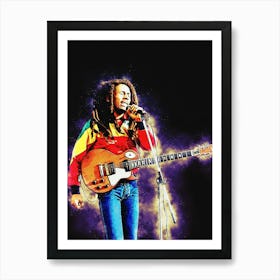 Spirit Of Bob Marley Live At Crystal Palace 1980 Art Print