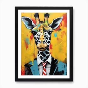 Disco 3 Giraffe Art Print